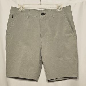 Public Rec Mens 5-pocket Stretch Fog Gray Golf All-Day Travel Shorts Size 32